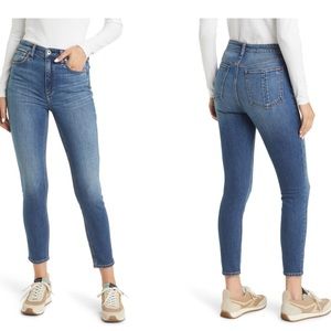 Rag & Bone Nina High Rise Ankle Skinny Jeans in Collins Faded Blue, Size 31